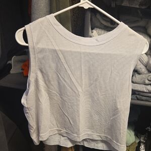 All in Motion White Tank Top